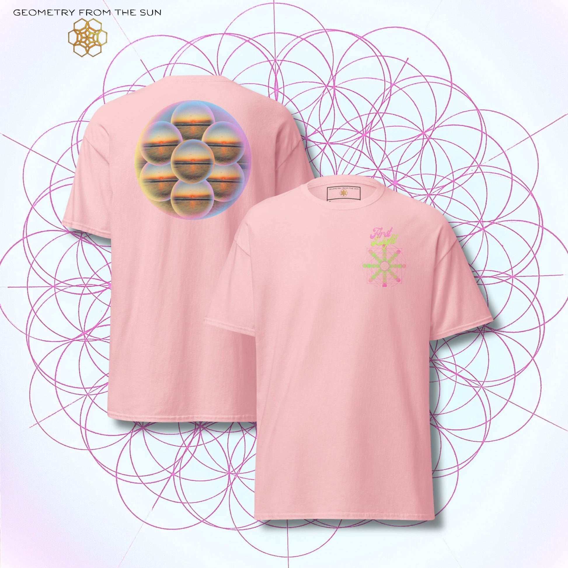 Bubble Egg Of Life Sunrise Shirt - FIRST LIGHT - Geometry From The Sun