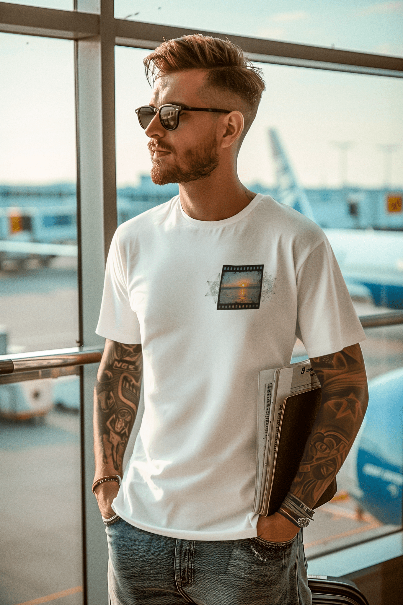 Celestial Film Sunrise Shirt - SACRED SKETCHES - Geometry From The Sun