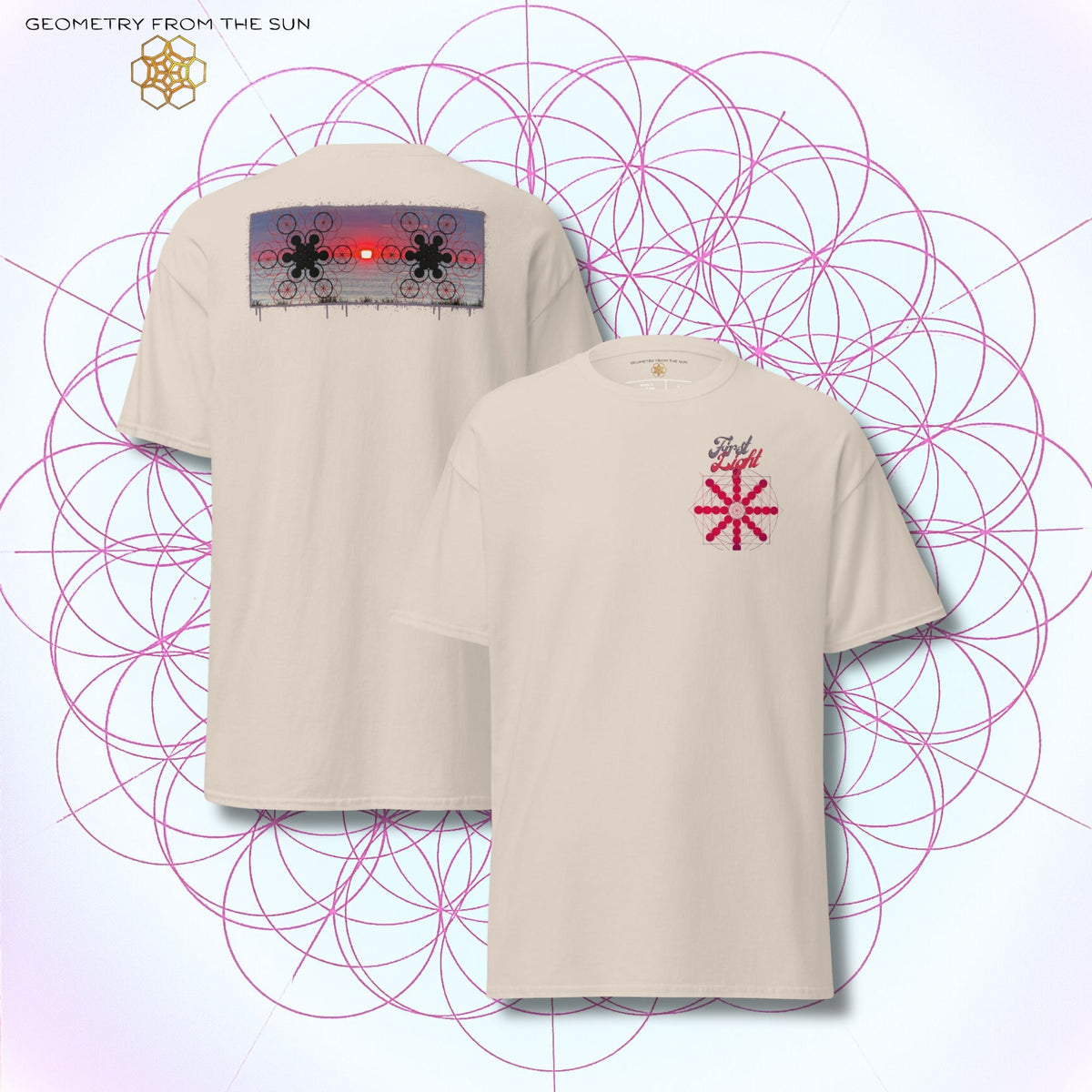 Crimson Horizon Sunrise Shirt - FIRST LIGHT