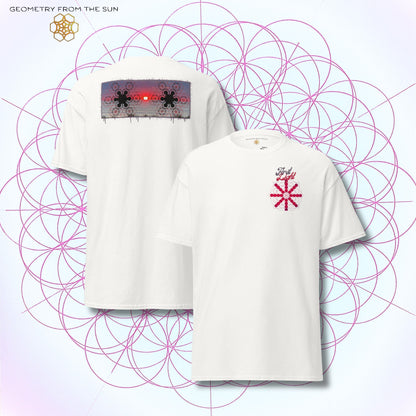Crimson Horizon Sunrise Shirt - FIRST LIGHT - Geometry From The Sun