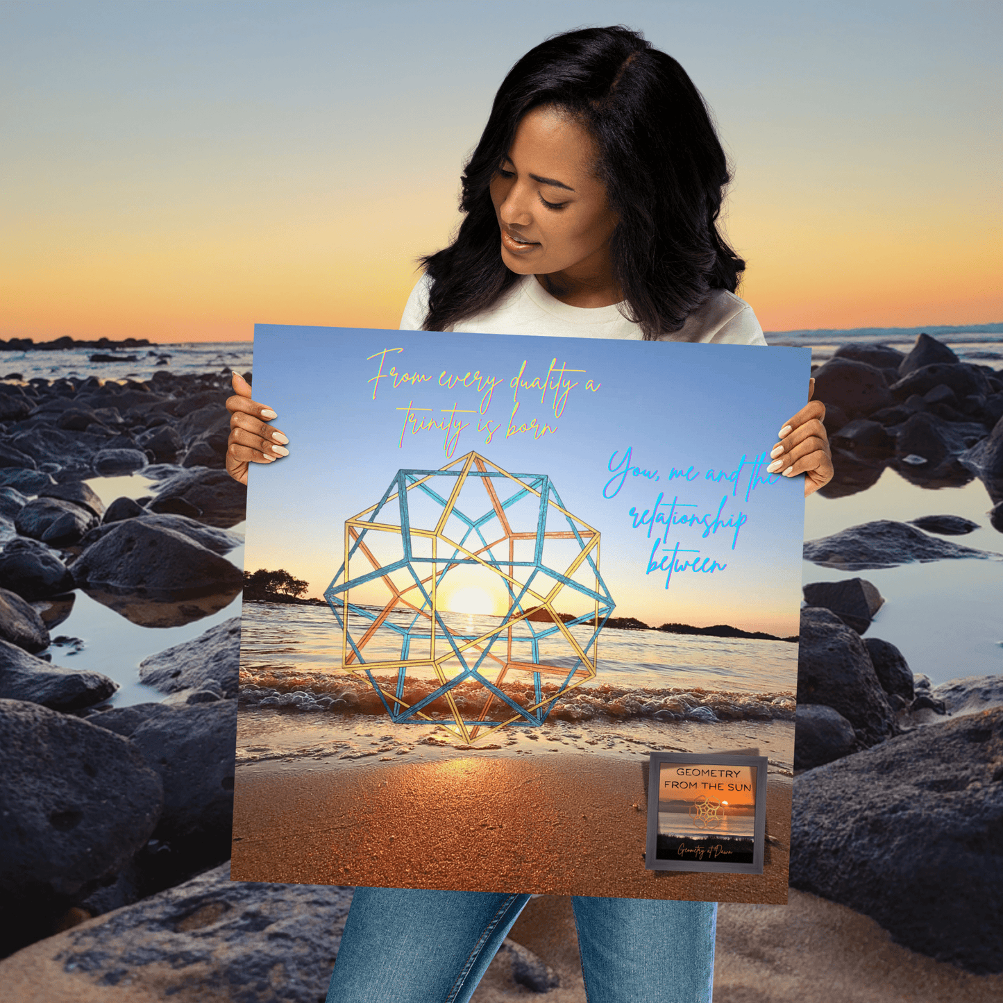 From Every Duality, A Trinity is Born Wall Art - GEOMETRY AT DAWN - Geometry From The Sun