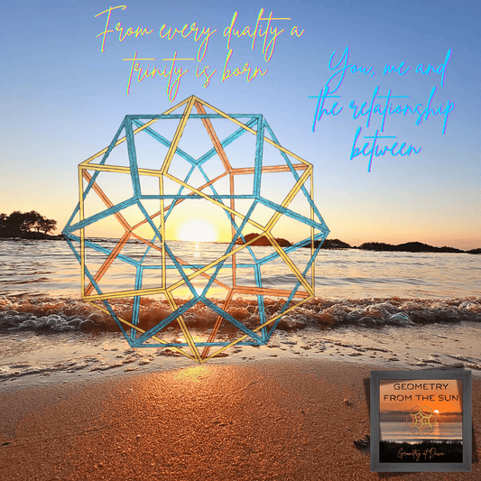 From Every Duality, A Trinity is Born Wall Art - GEOMETRY AT DAWN - Geometry From The Sun