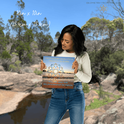 From Every Duality, A Trinity is Born Wall Art Poster - GEOMETRY AT DAWN - Geometry From The Sun