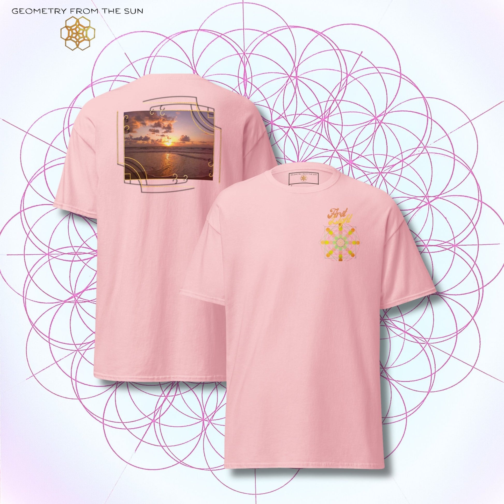 Golden Haze Sunrise Shirt - FIRST LIGHT - Geometry From The Sun