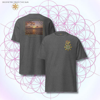 Golden Haze Sunrise Shirt - FIRST LIGHT - Geometry From The Sun