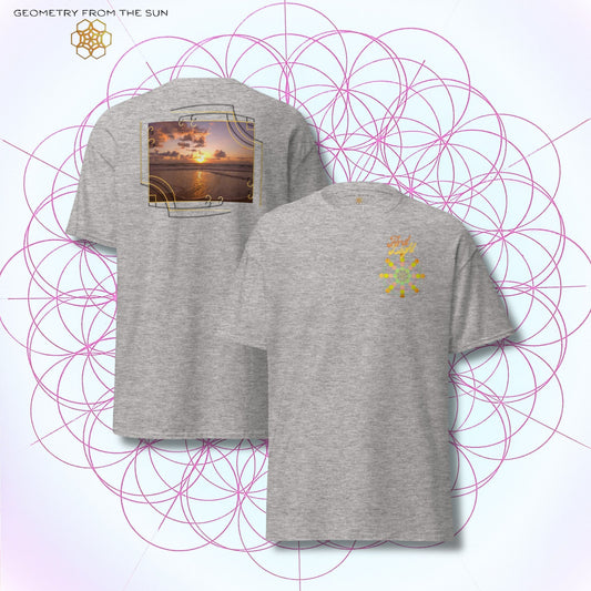 Golden Haze Sunrise Shirt - FIRST LIGHT - Geometry From The Sun