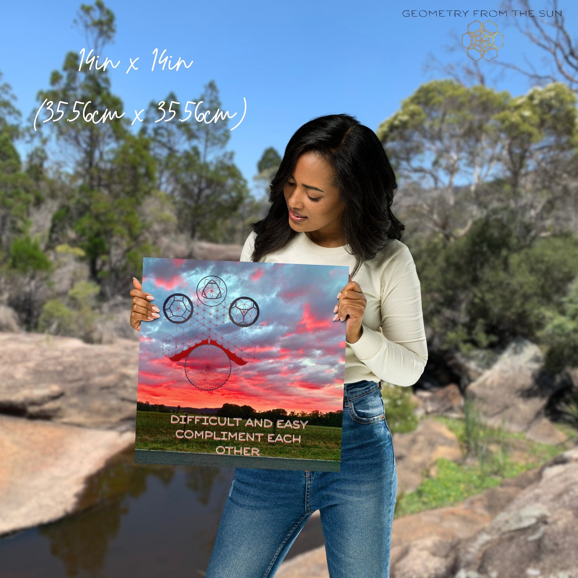 Harmony in Contrast Wall Art Poster - GEOMETRY AT DAWN - Geometry From The Sun