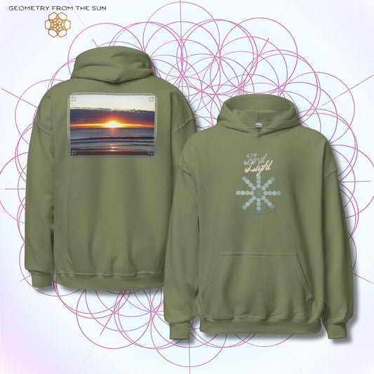 Horizon Blaze Sunrise Hoodie - FIRST LIGHT - Geometry From The Sun