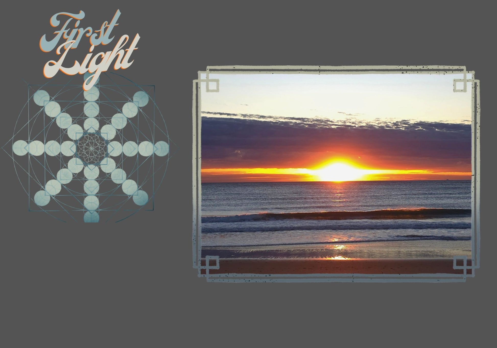 Horizon Blaze Sunrise Hoodie - FIRST LIGHT - Geometry From The Sun