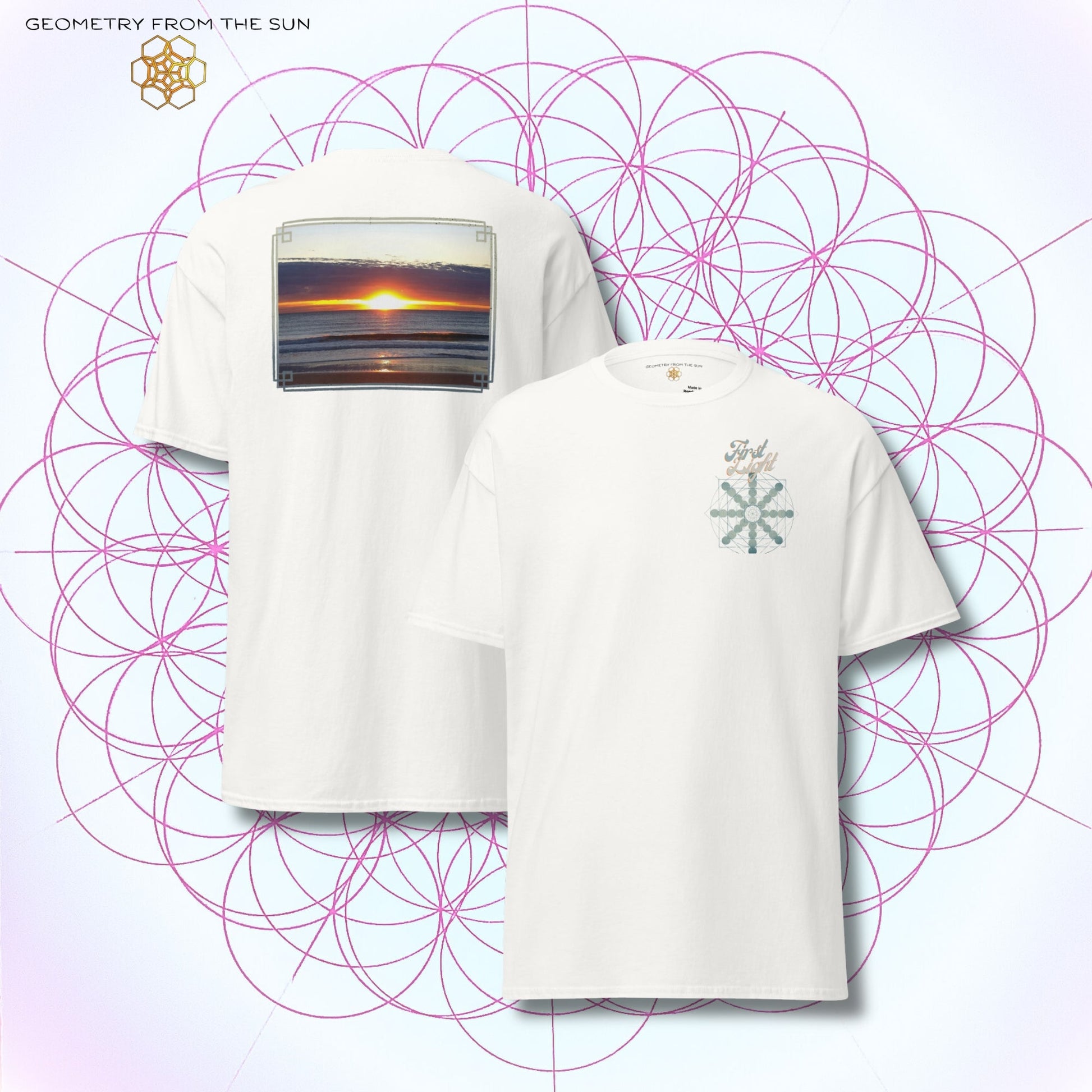 Horizon Blaze Sunrise Shirt - FIRST LIGHT - Geometry From The Sun
