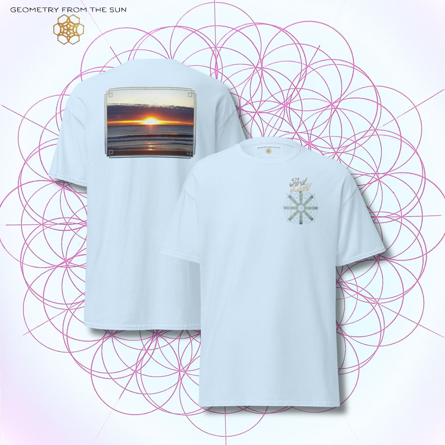 Horizon Blaze Sunrise Shirt - FIRST LIGHT - Geometry From The Sun