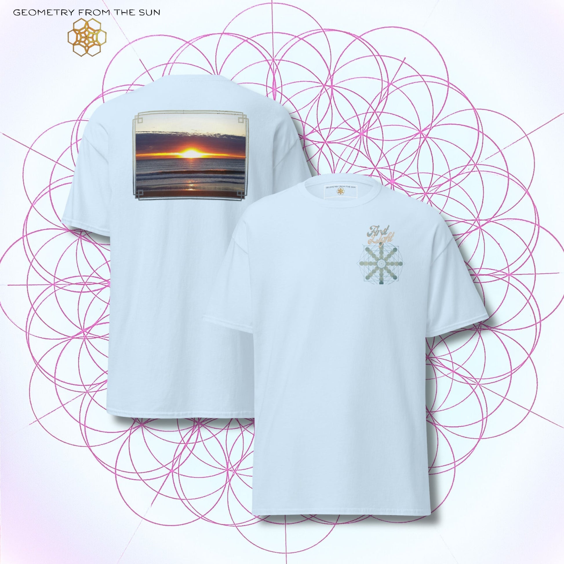 Horizon Blaze Sunrise Shirt - FIRST LIGHT - Geometry From The Sun