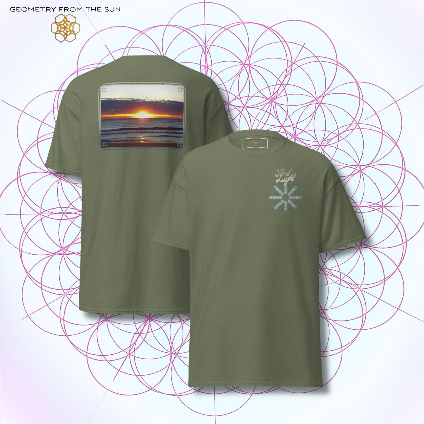 Horizon Blaze Sunrise Shirt - FIRST LIGHT - Geometry From The Sun