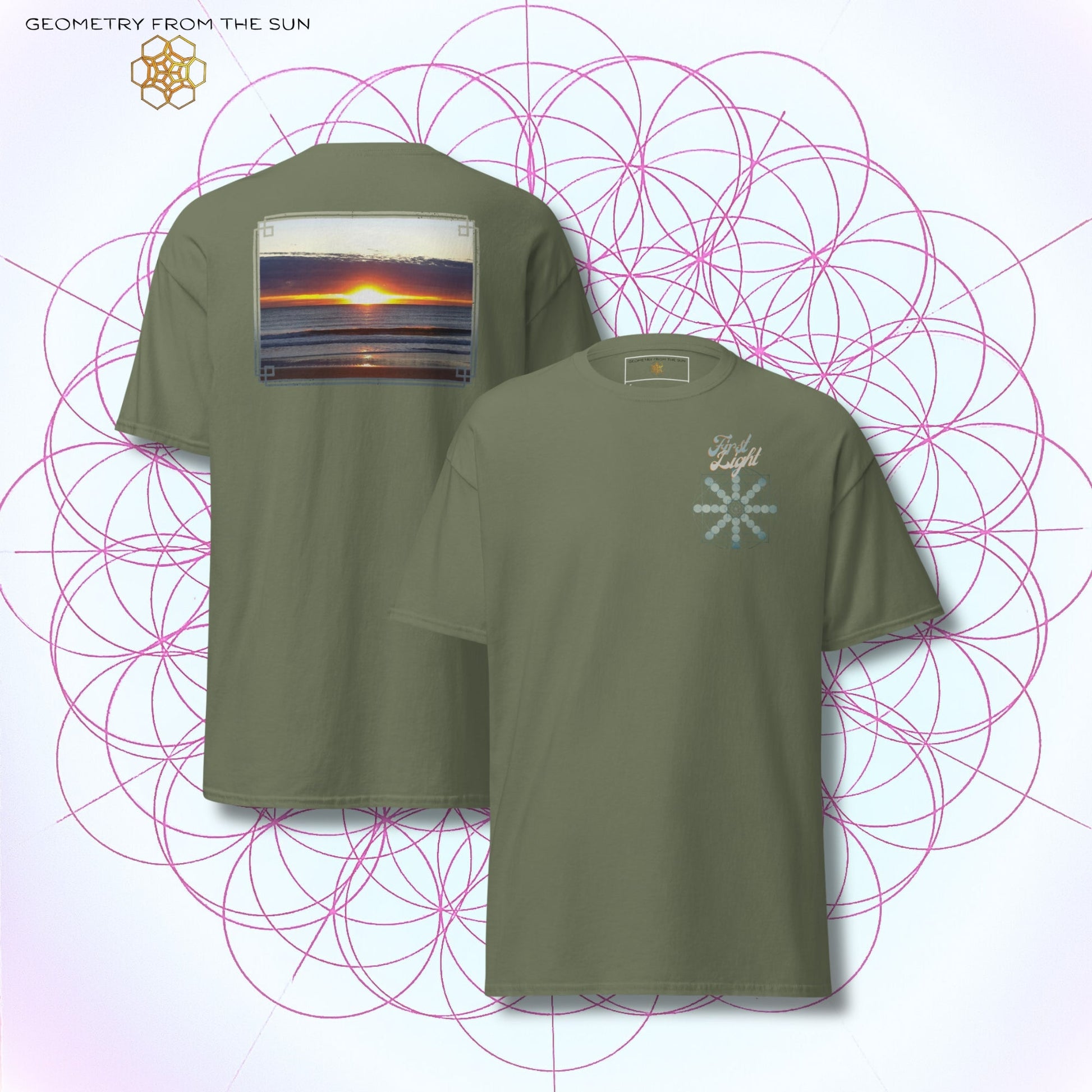 Horizon Blaze Sunrise Shirt - FIRST LIGHT - Geometry From The Sun