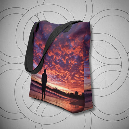 Magenta Reflections Tote Bag - Geometry From The Sun