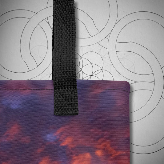 Magenta Reflections Tote Bag - Geometry From The Sun