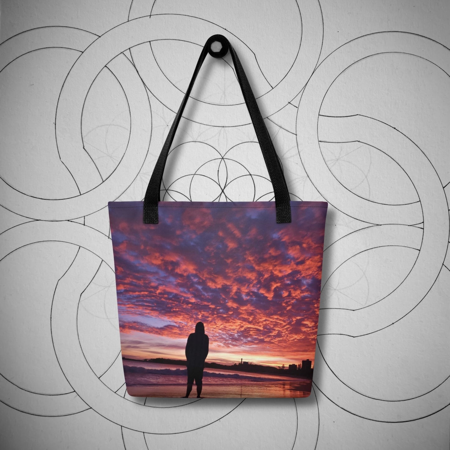 Magenta Reflections Tote Bag - Geometry From The Sun
