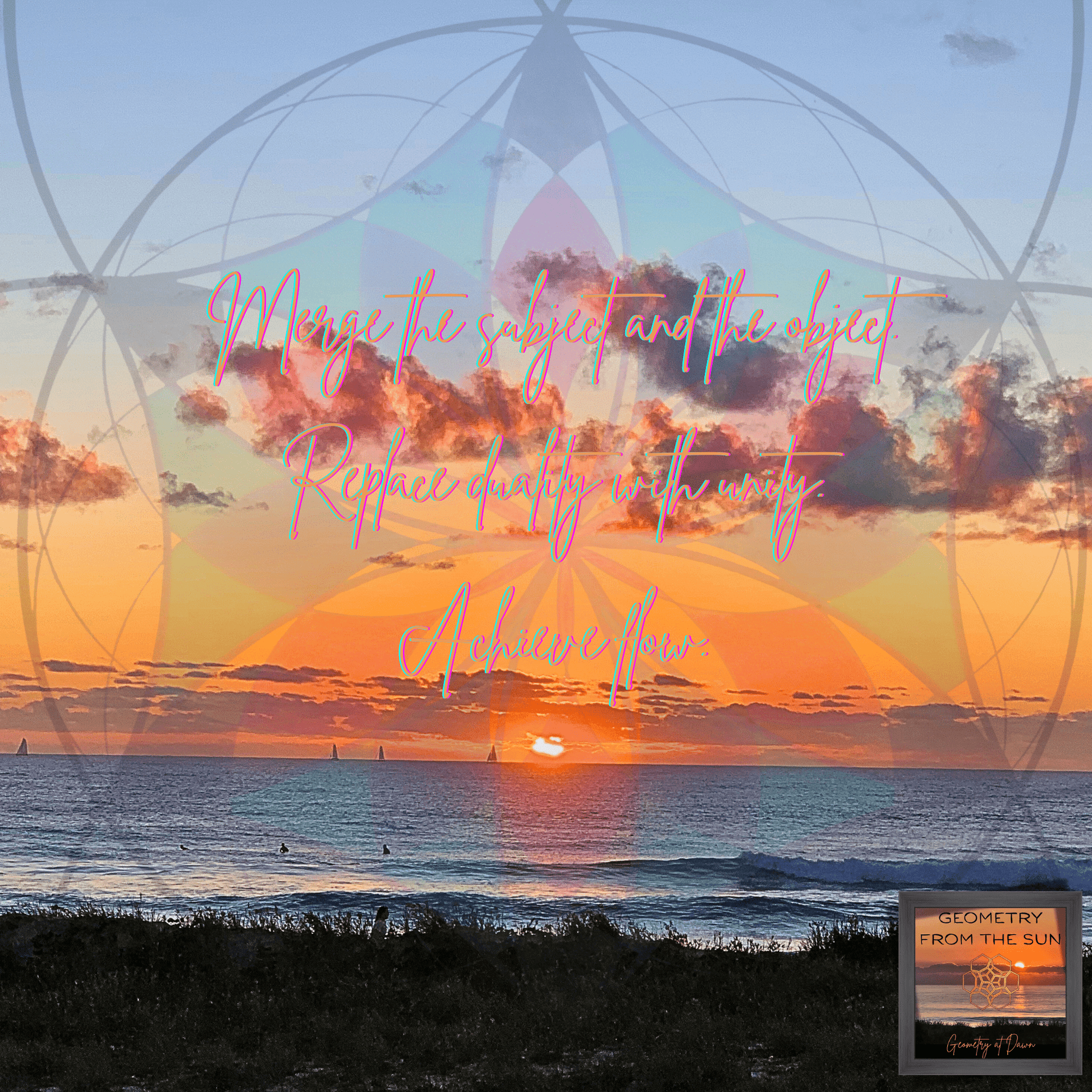 Merge & Flow Wall Art - GEOMETRY AT DAWN - Geometry From The Sun