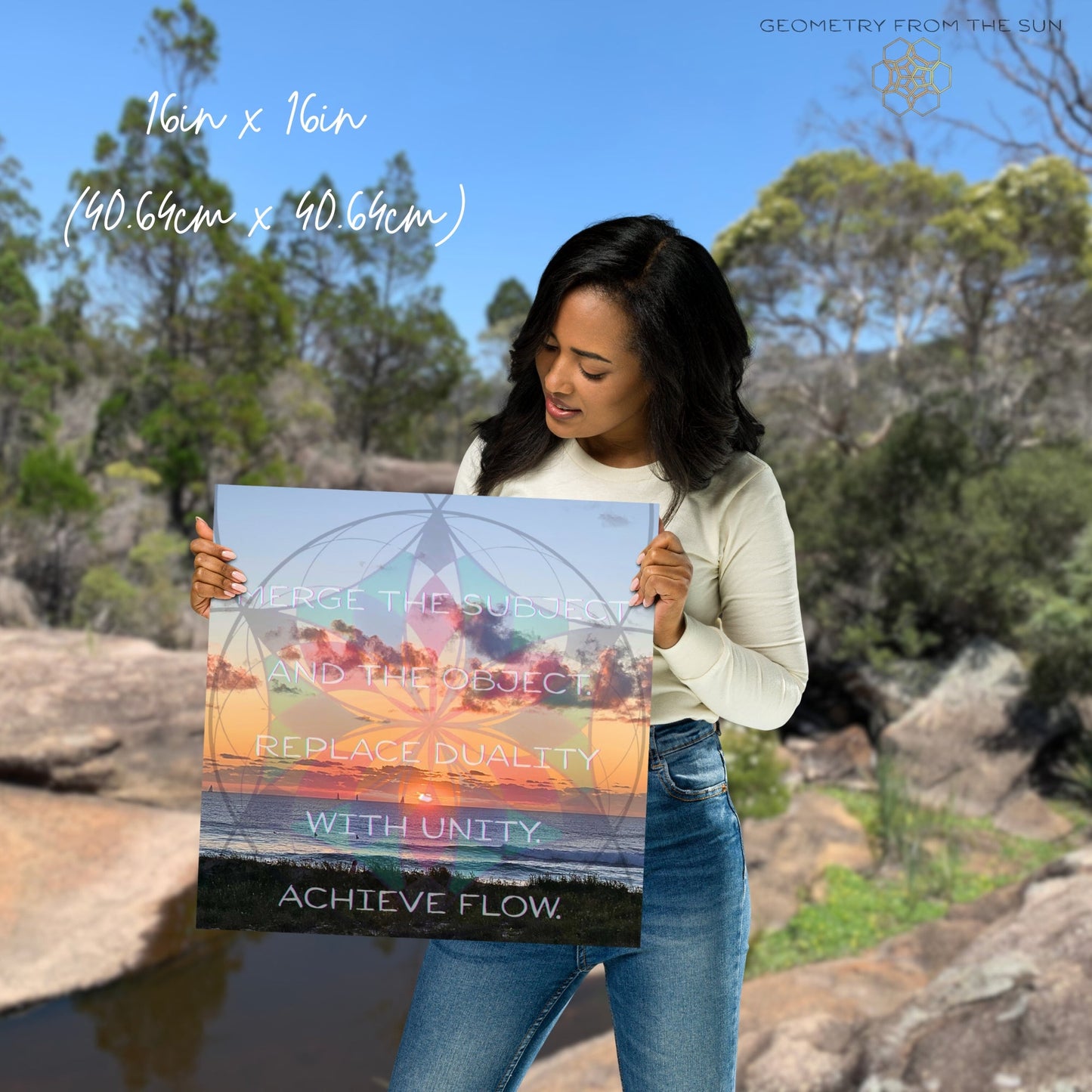 Merge & Flow Wall Art Poster - GEOMETRY AT DAWN - Geometry From The Sun