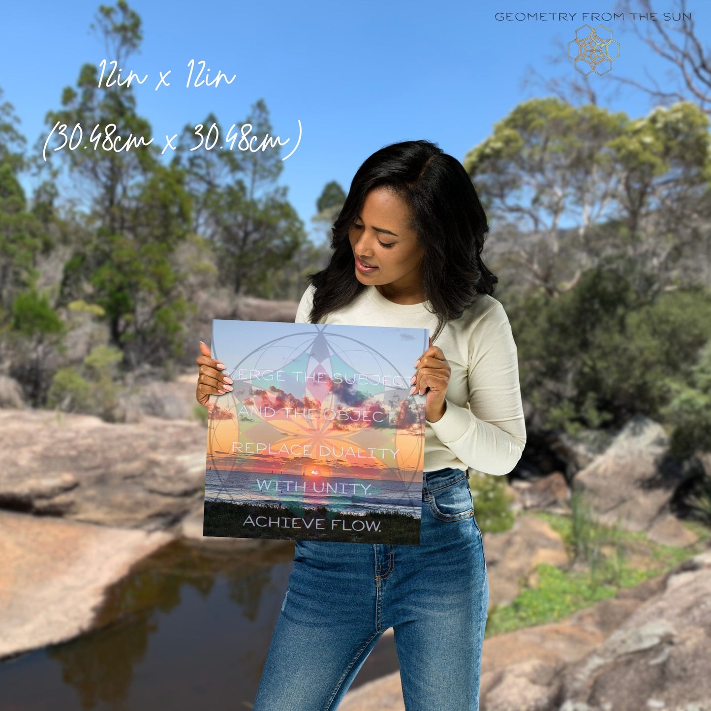 Merge & Flow Wall Art Poster - GEOMETRY AT DAWN - Geometry From The Sun