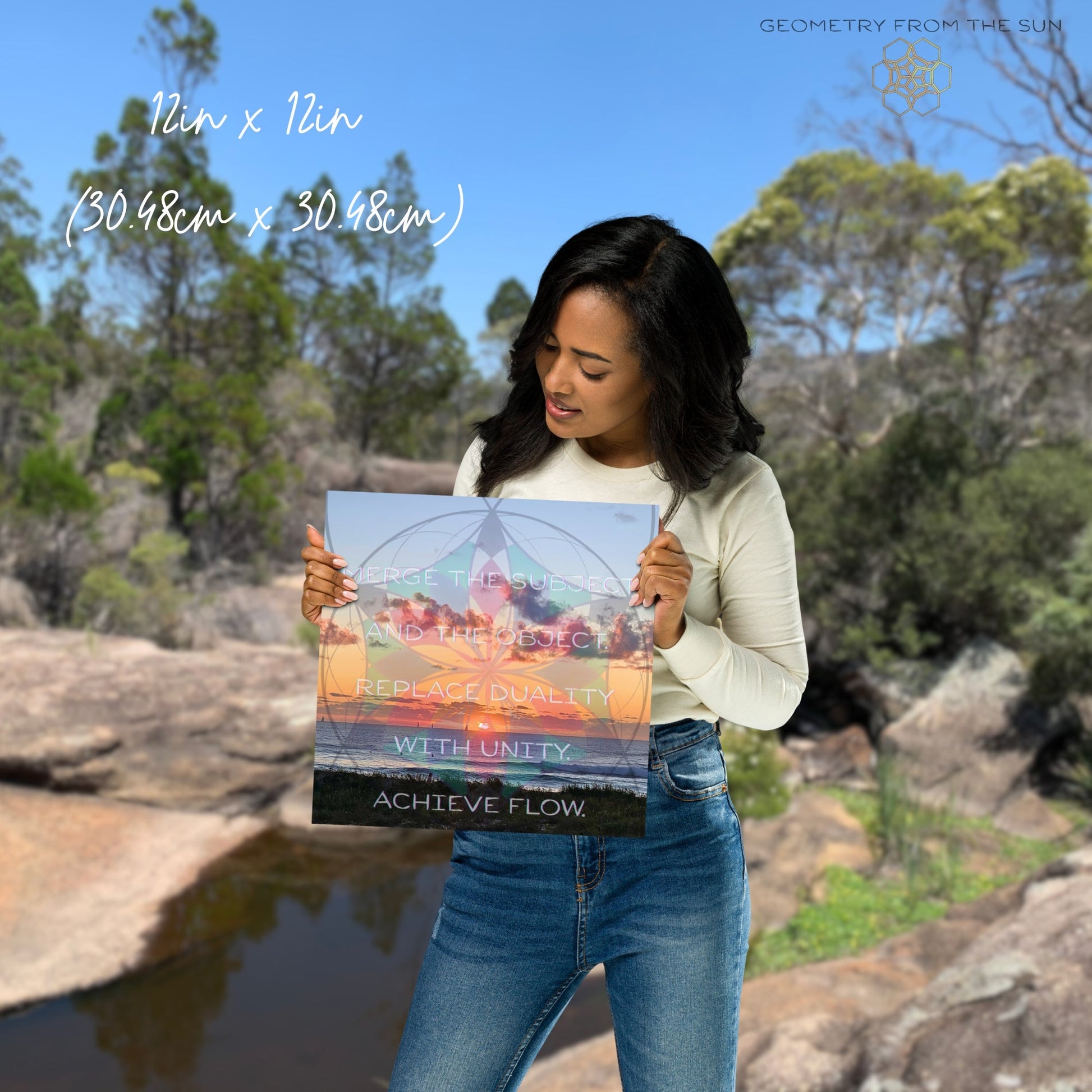 Merge & Flow Wall Art Poster - GEOMETRY AT DAWN - Geometry From The Sun