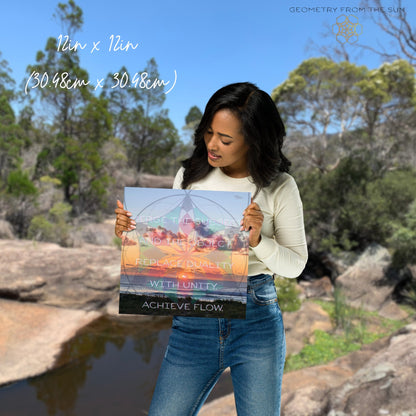 Merge & Flow Wall Art Poster - GEOMETRY AT DAWN - Geometry From The Sun