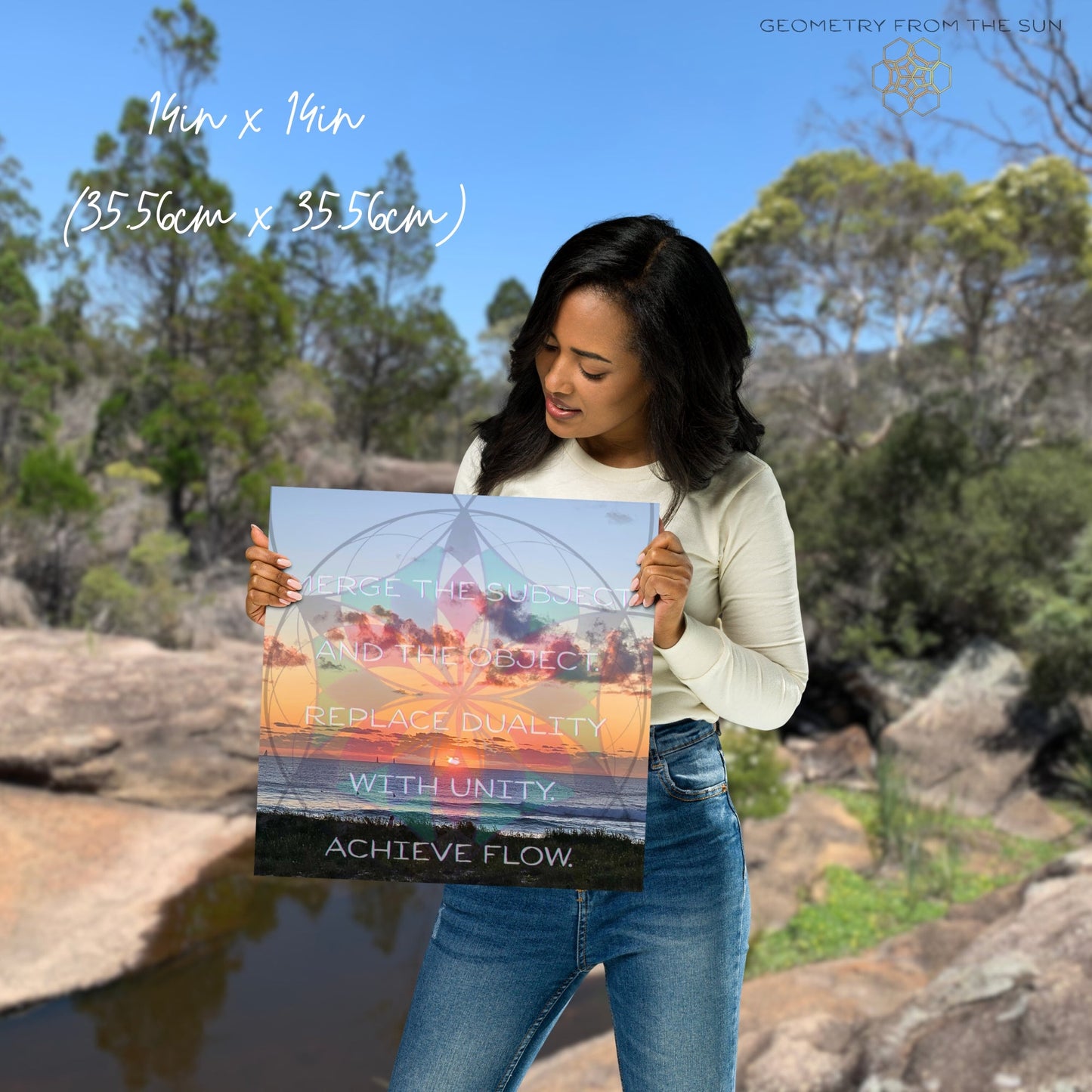 Merge & Flow Wall Art Poster - GEOMETRY AT DAWN - Geometry From The Sun