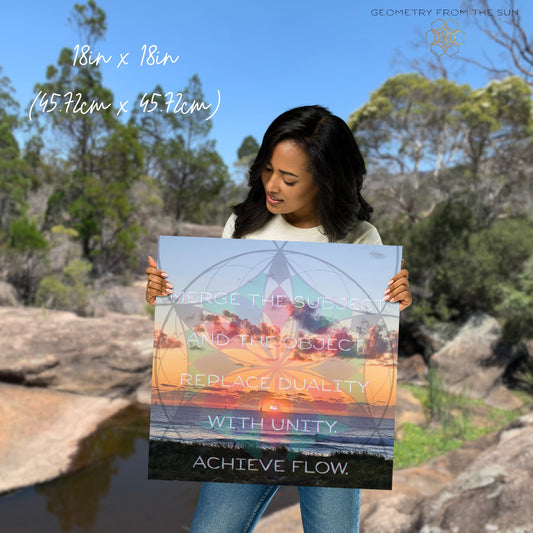 Merge & Flow Wall Art Poster - GEOMETRY AT DAWN - Geometry From The Sun