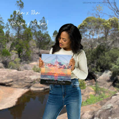 Merge & Flow Wall Art Poster - GEOMETRY AT DAWN - Geometry From The Sun