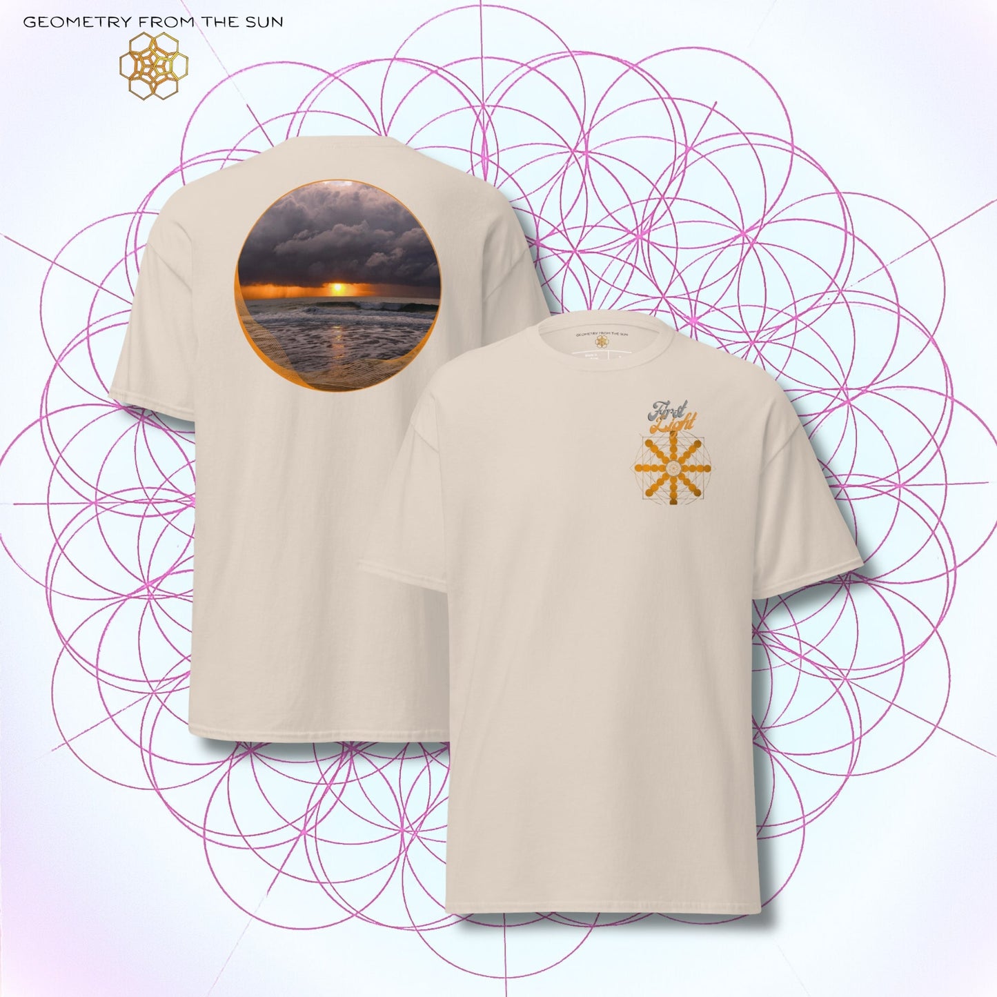Misty Crest Sunrise Shirt - FIRST LIGHT - Geometry From The Sun