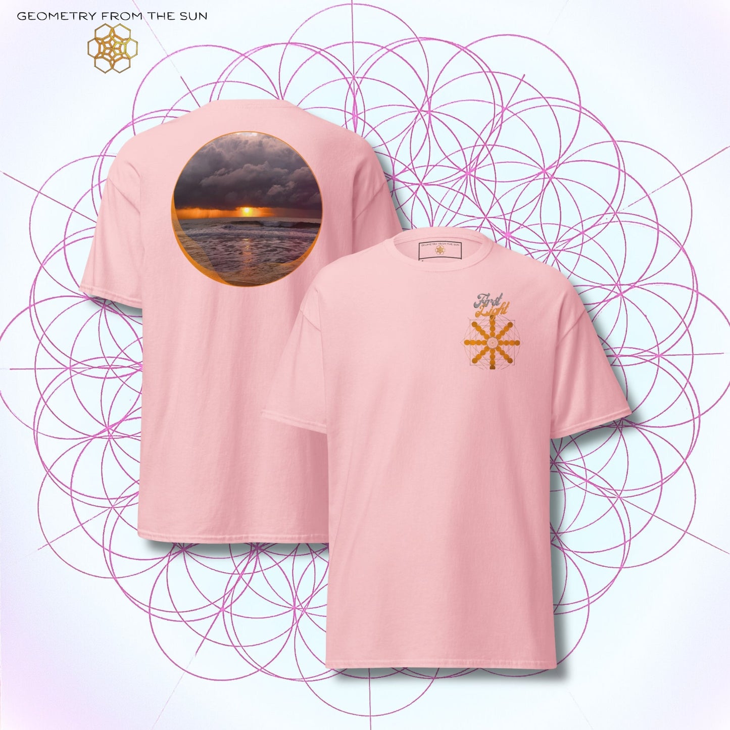 Misty Crest Sunrise Shirt - FIRST LIGHT - Geometry From The Sun