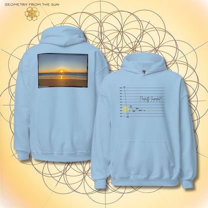 Perfectly Imperfect Sunrise Hoodie | Fibonacci x Phi - Geometry From The Sun