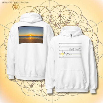 Perfectly Imperfect Sunrise Hoodie | Fibonacci x Phi - Geometry From The Sun
