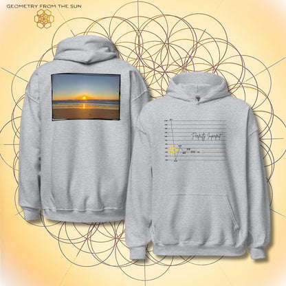 Perfectly Imperfect Sunrise Hoodie | Fibonacci x Phi - Geometry From The Sun