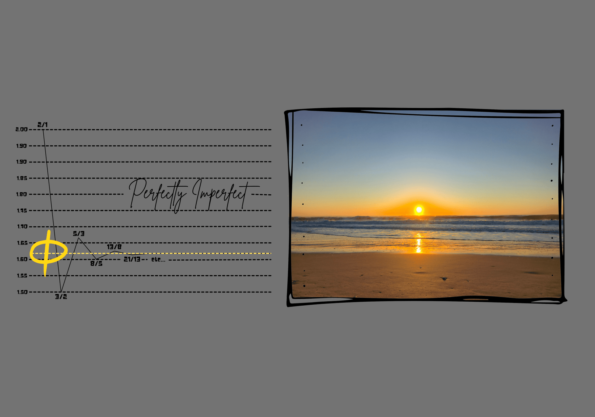 Perfectly Imperfect Sunrise Long Sleeve | Fibonacci x Phi - Geometry From The Sun