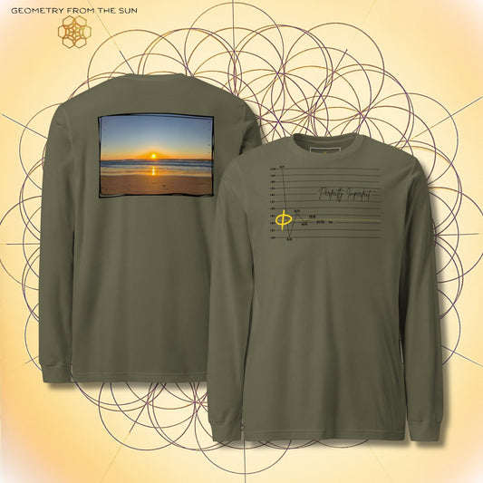 Perfectly Imperfect Sunrise Long Sleeve | Fibonacci x Phi - Geometry From The Sun