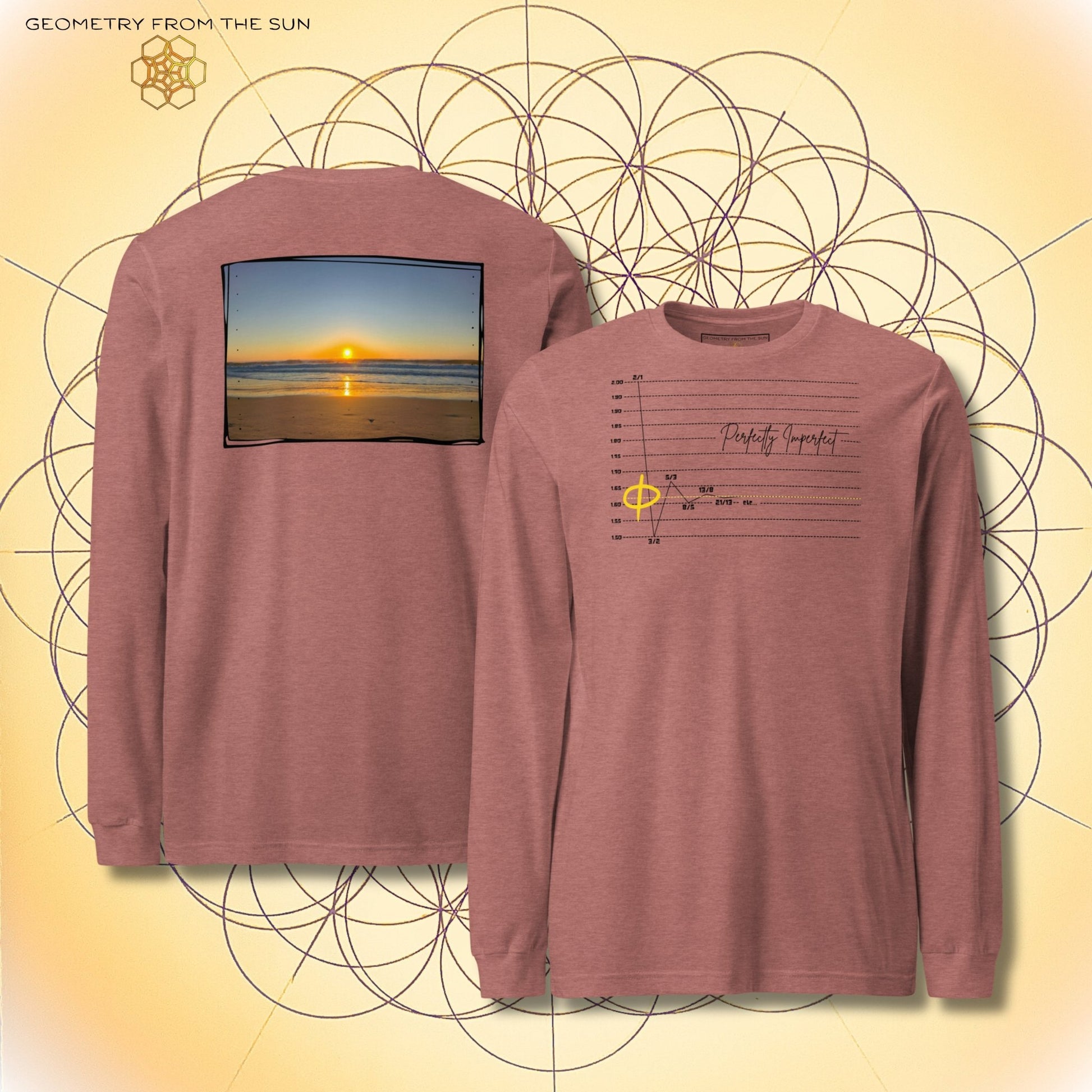Perfectly Imperfect Sunrise Long Sleeve | Fibonacci x Phi - Geometry From The Sun