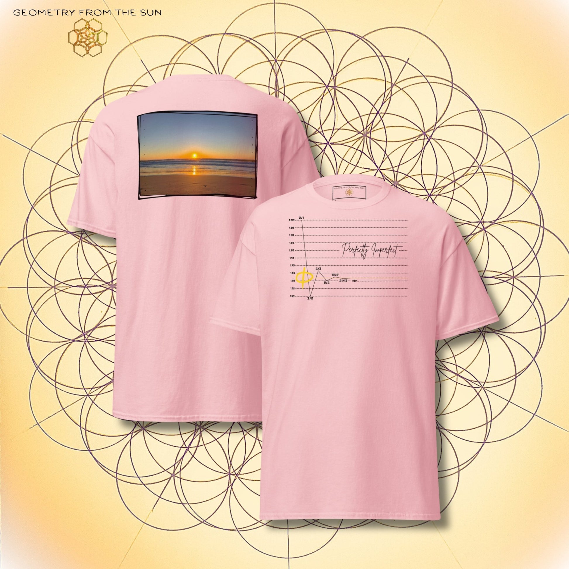 Perfectly Imperfect Sunrise Shirt | Fibonacci x Phi - Geometry From The Sun