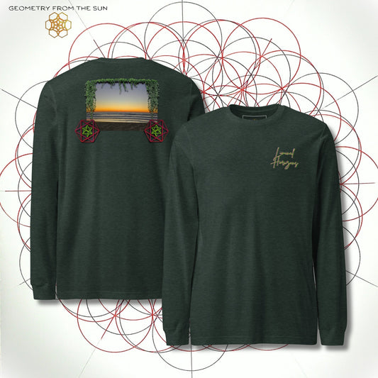 Pre Dawn Veins Long Sleeve - LIMINAL HORIZONS - Geometry From The Sun