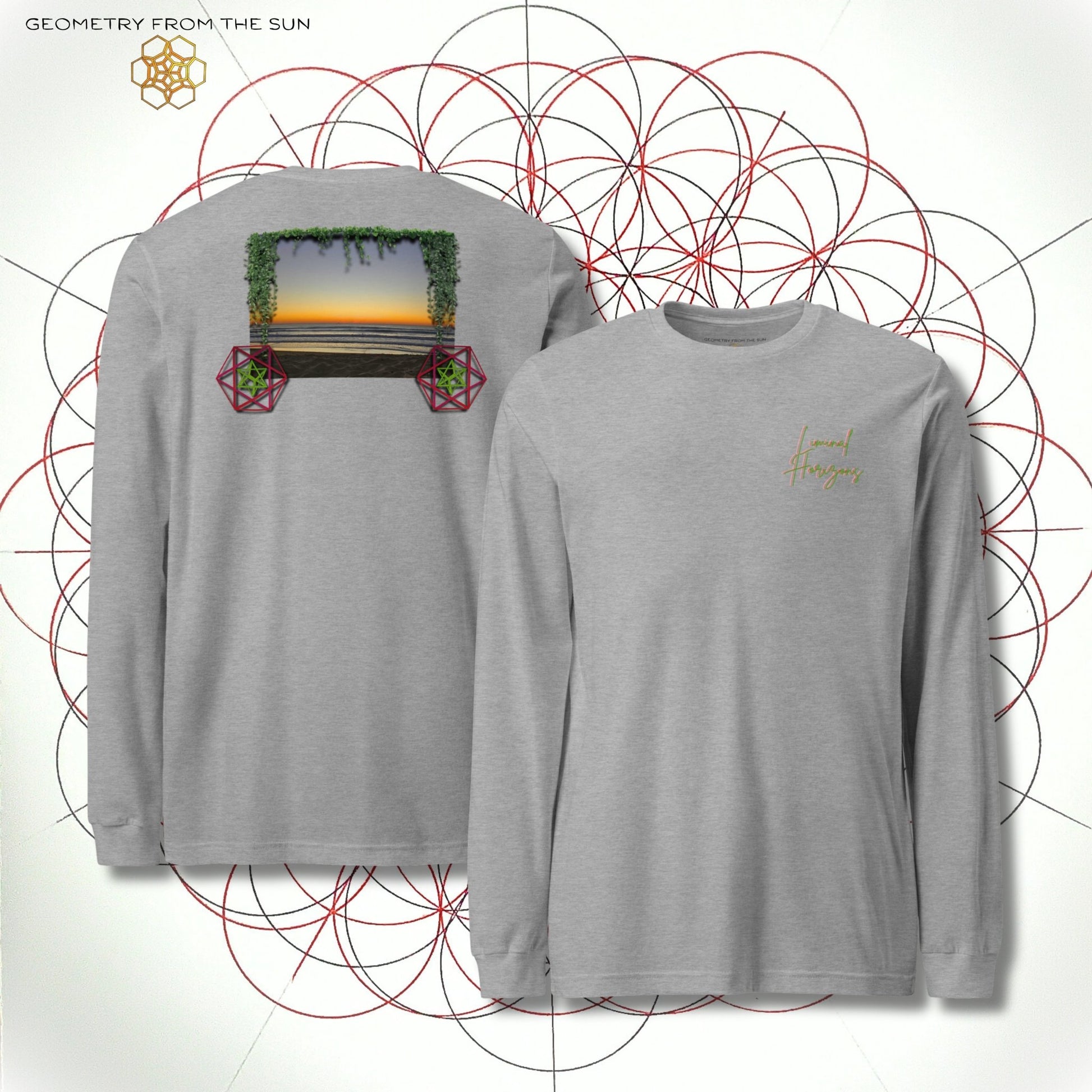 Pre Dawn Veins Long Sleeve - LIMINAL HORIZONS - Geometry From The Sun