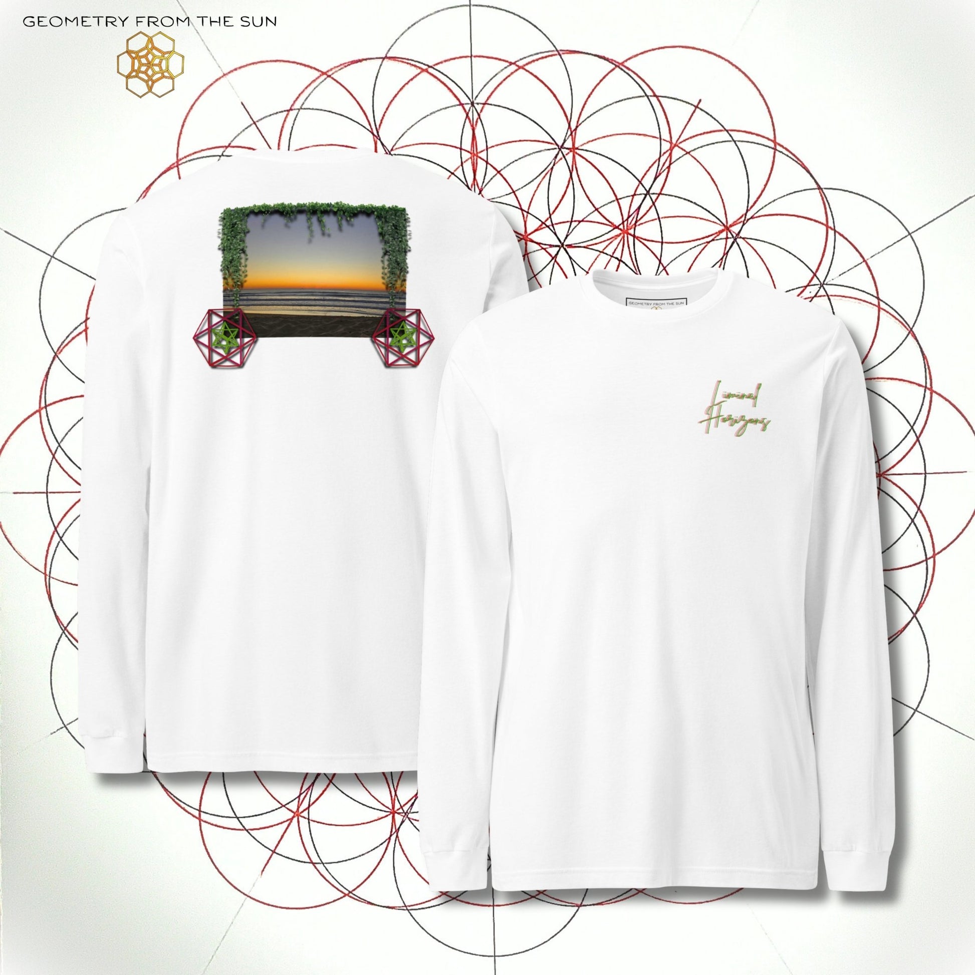 Pre Dawn Veins Long Sleeve - LIMINAL HORIZONS - Geometry From The Sun