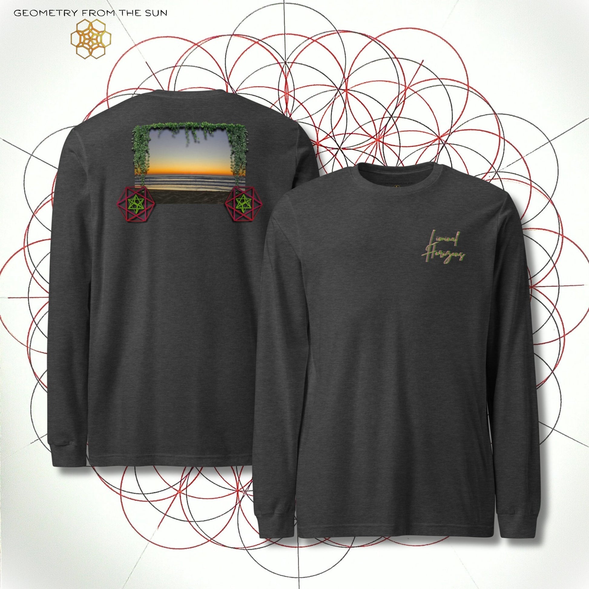 Pre Dawn Veins Long Sleeve - LIMINAL HORIZONS - Geometry From The Sun