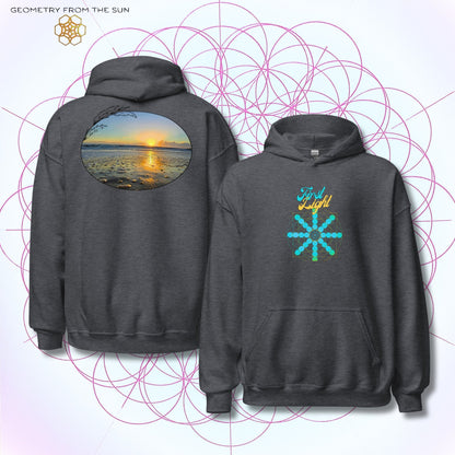 Quiet Rays Sunrise Hoodie - FIRST LIGHT - Geometry From The Sun