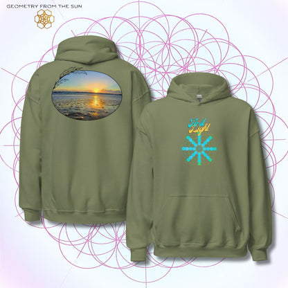 Quiet Rays Sunrise Hoodie - FIRST LIGHT - Geometry From The Sun