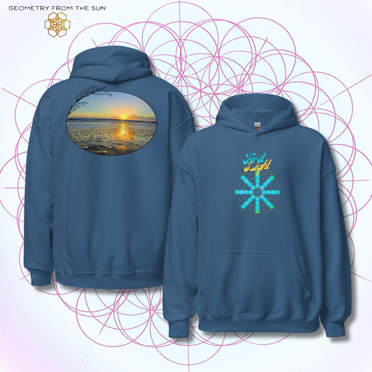 Quiet Rays Sunrise Hoodie - FIRST LIGHT - Geometry From The Sun