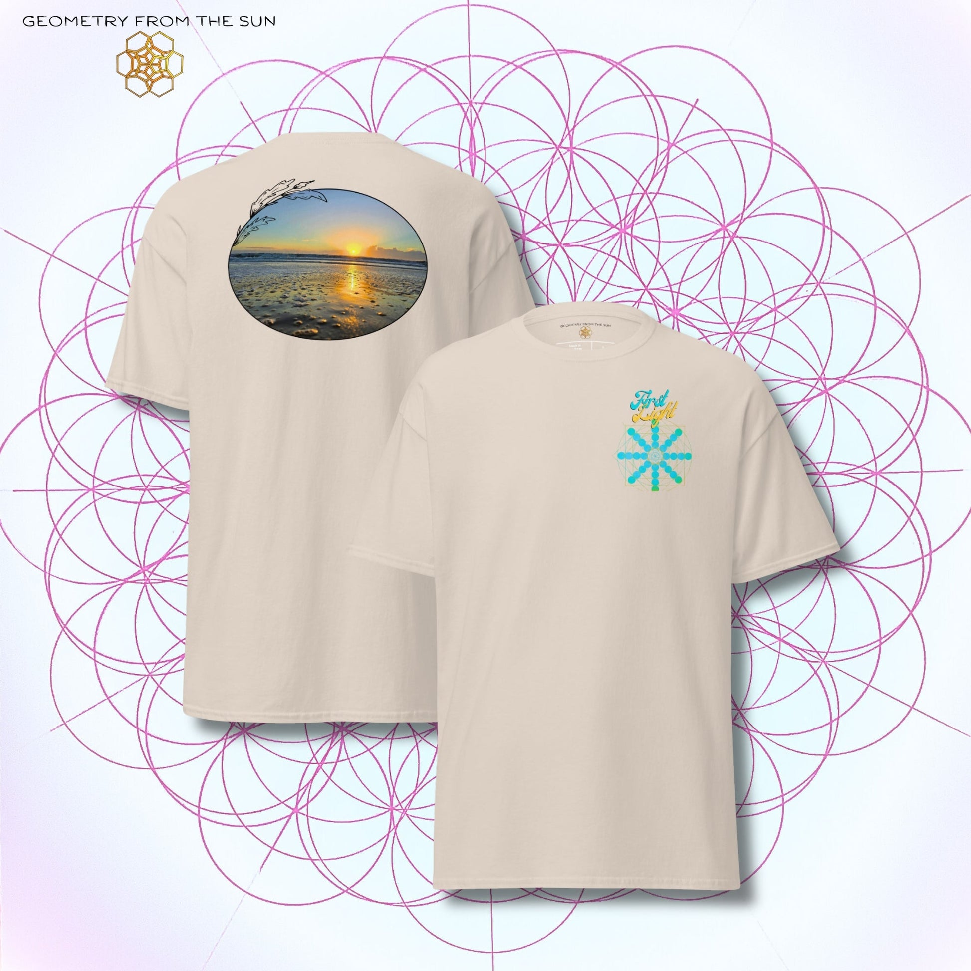 Quiet Rays Sunrise Shirt - FIRST LIGHT - Geometry From The Sun