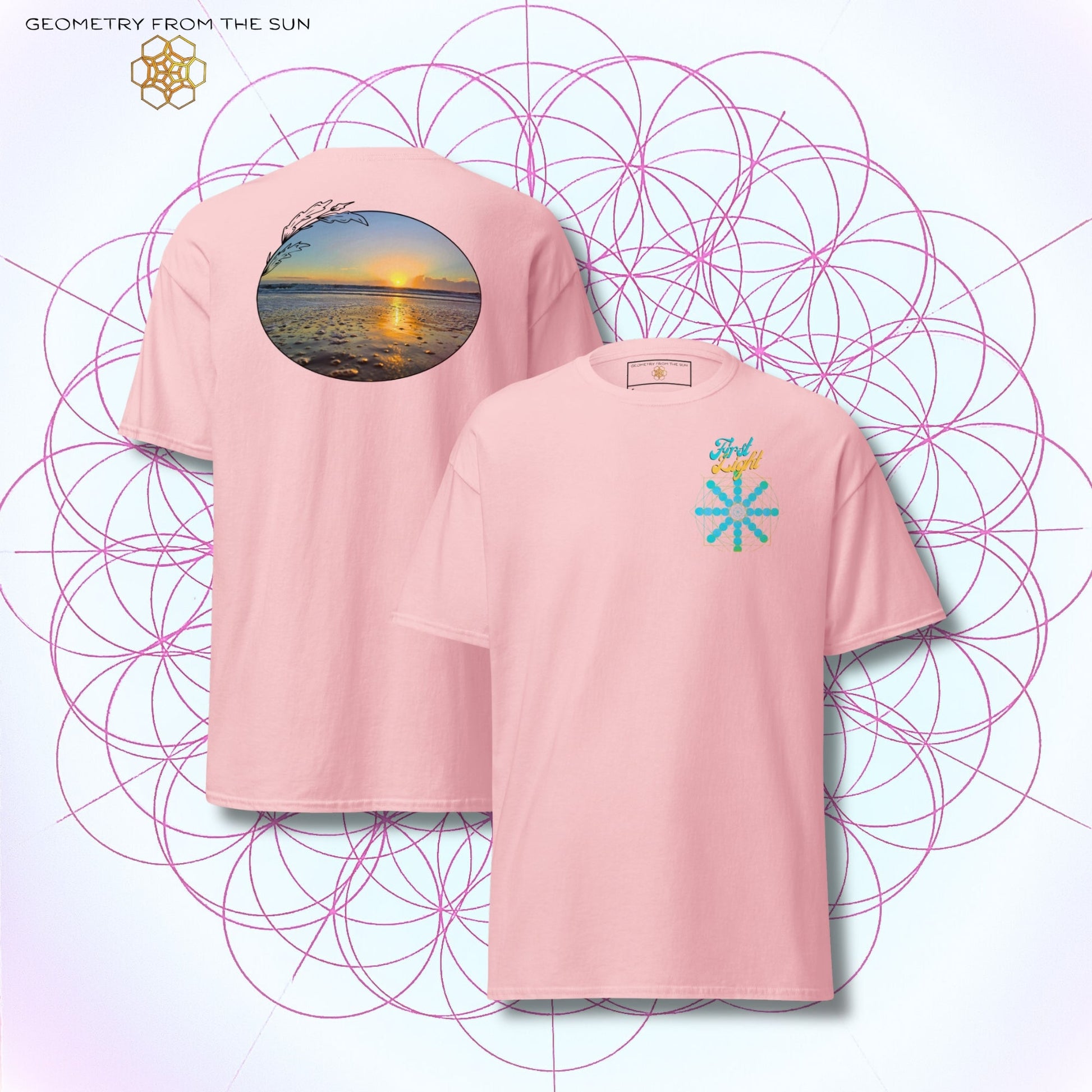 Quiet Rays Sunrise Shirt - FIRST LIGHT - Geometry From The Sun