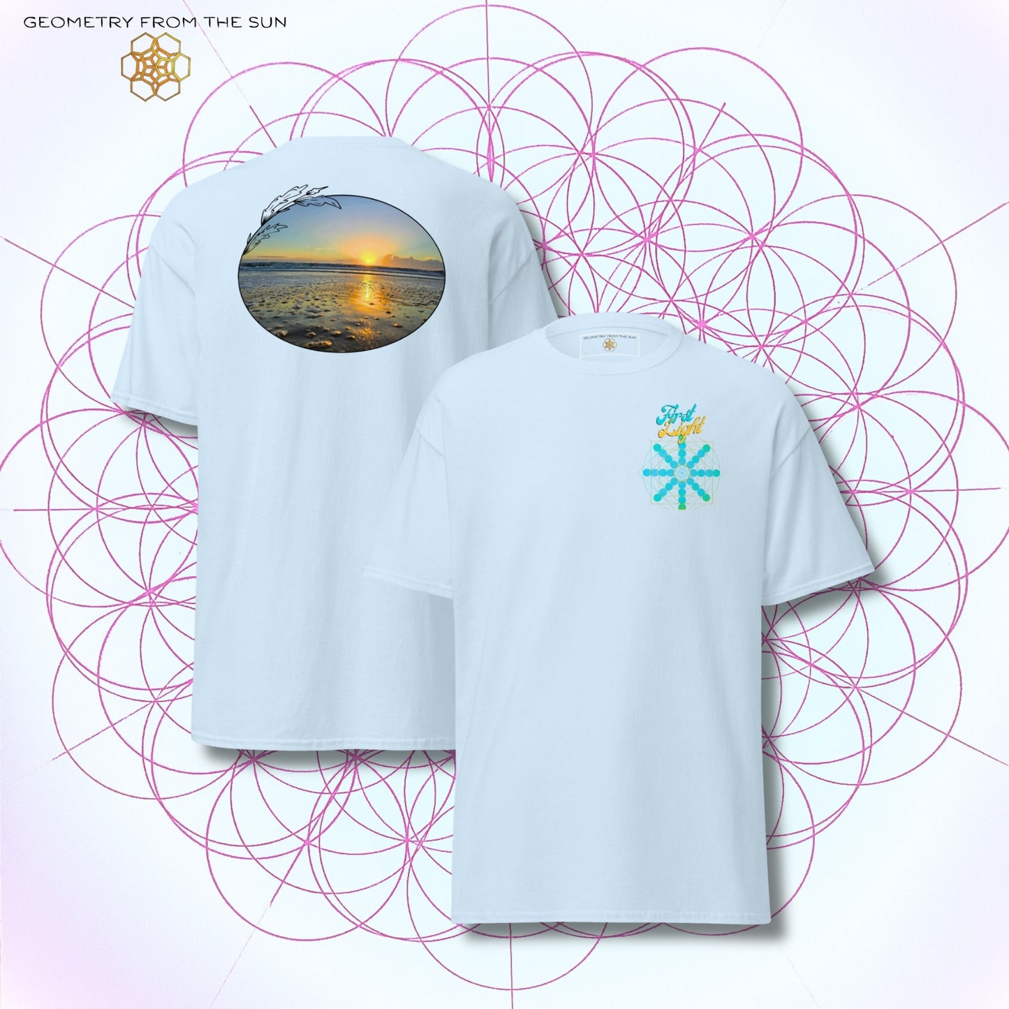 Quiet Rays Sunrise Shirt - FIRST LIGHT - Geometry From The Sun