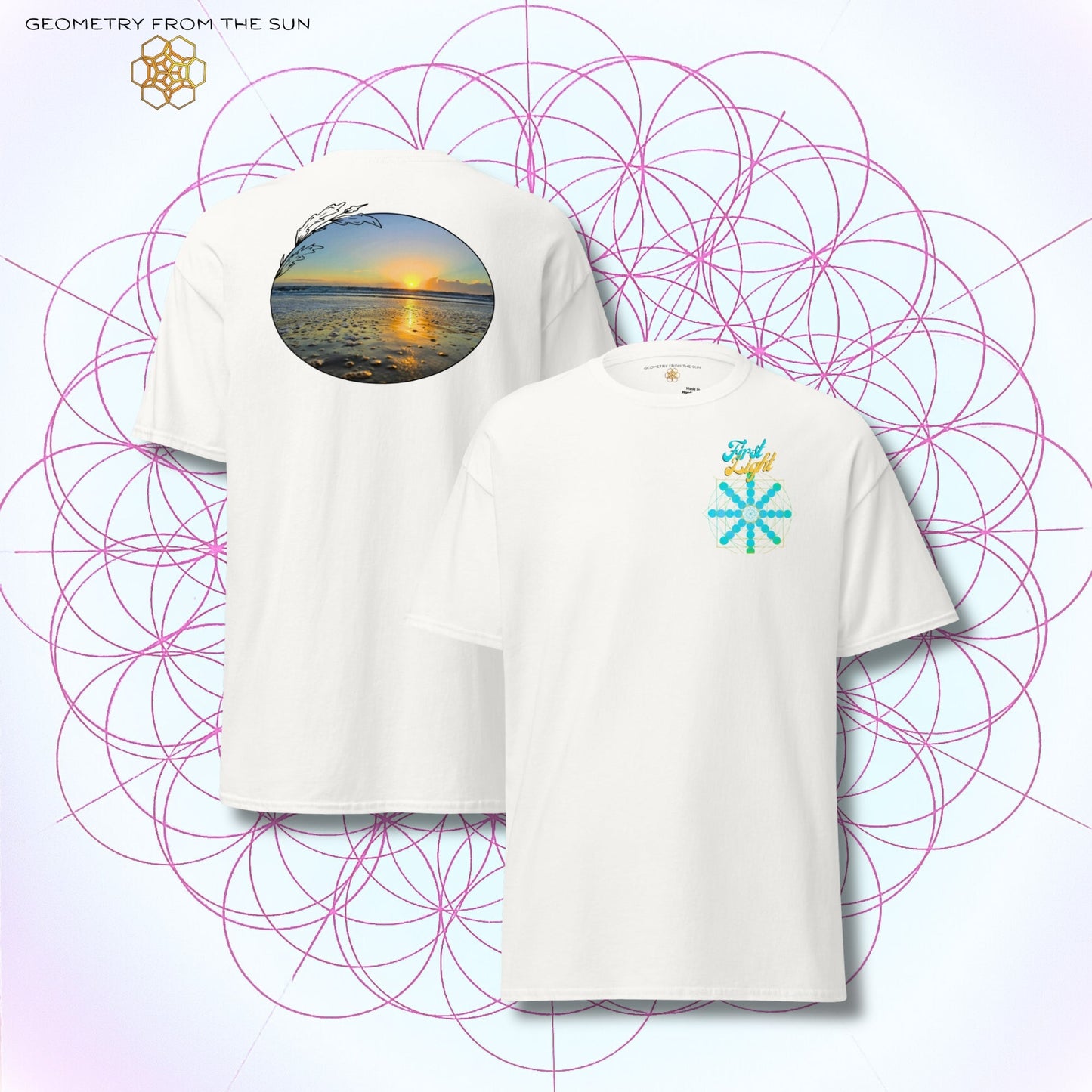 Quiet Rays Sunrise Shirt - FIRST LIGHT - Geometry From The Sun