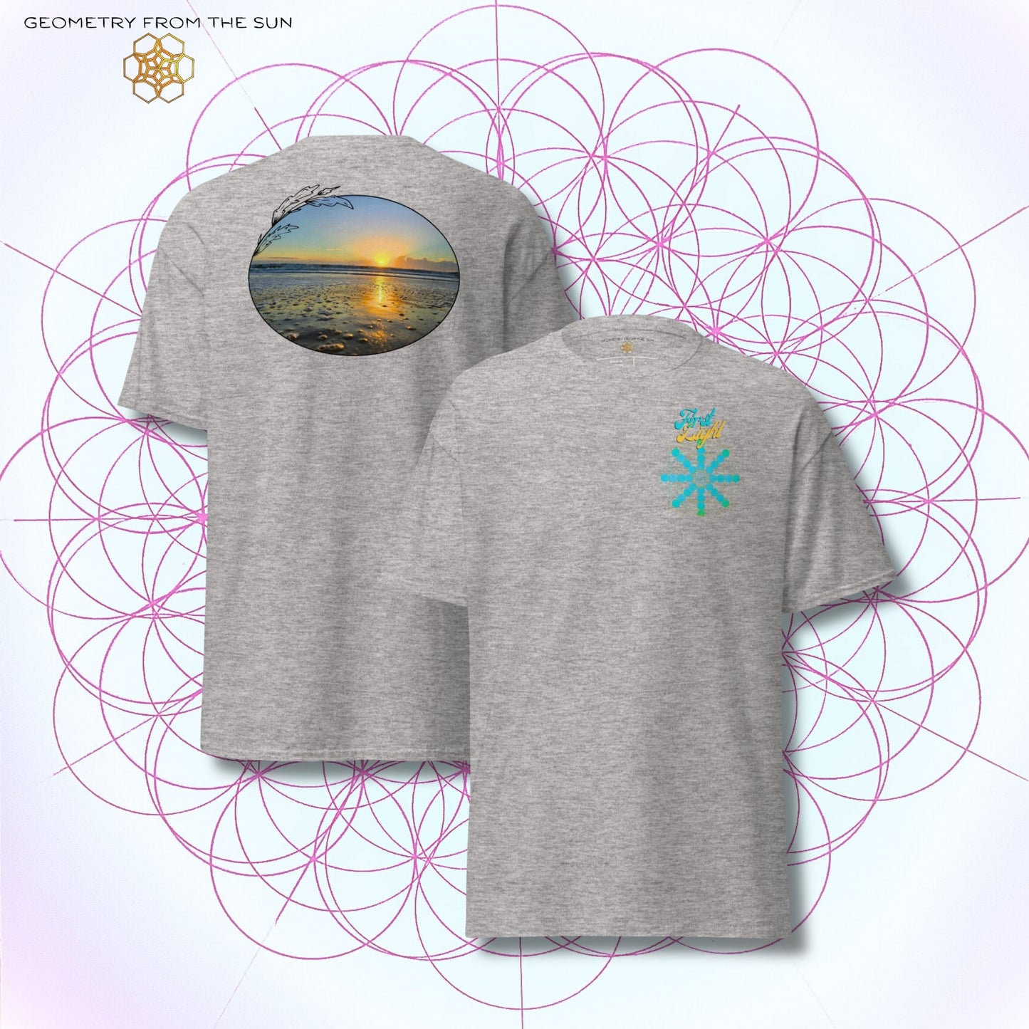 Quiet Rays Sunrise Shirt - FIRST LIGHT - Geometry From The Sun